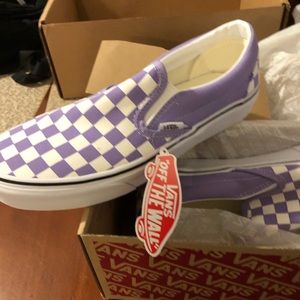 Violet Checkerboard Vans